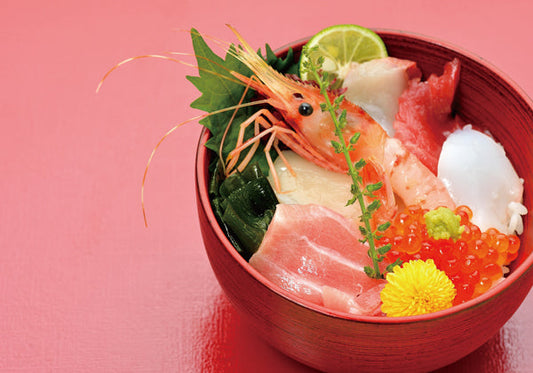 ポストカード 日本風景「海鮮丼」105×150mm カラー写真 観光内 名所 郵便はがき