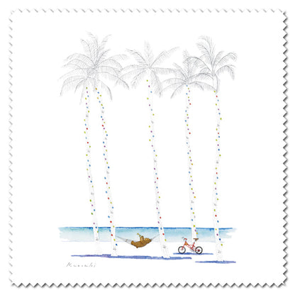 Cleaning Cloth Kazuaki Yamada "Summer Afternoon" 150 x 150 mm Picture Book Author Animals Musical Instruments