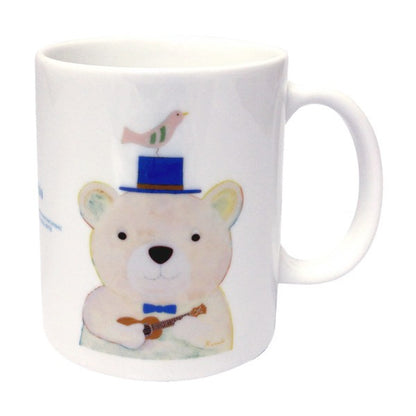Mug Kazuaki Yamada "My Ukulele" Picture Book Author Animal Musical Instrument Teacup