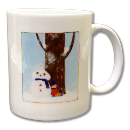 Mug Kazuaki Yamada "On a Snowy Day I'm a Snowman" Illustration Picture Book Author Animal Musical Instrument Teacup
