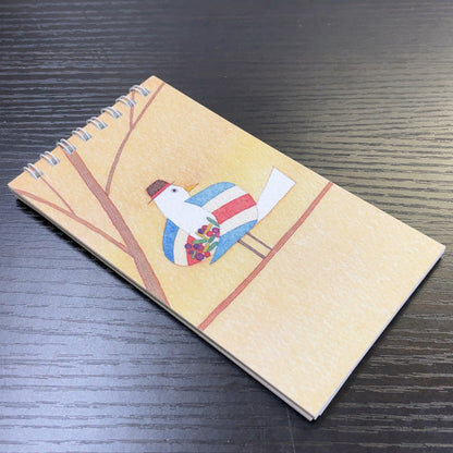 Multi-notebook by Kazuaki Yamada Monopo no Su "Hello Left" Ruled, dotted, grid, plain, illustration, memo pad