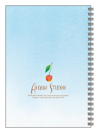 A5 Ring Notebook Kazuaki Yamada "Eight Cherries" 60P Picture Book Author Animals Musical Instruments Stationery