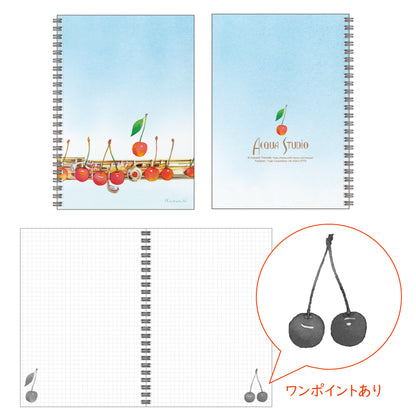 A5 Ring Notebook Set of 4 1 Kazuaki Yamada 60 Pages Picture Book Author Animal Musical Instruments Stationery