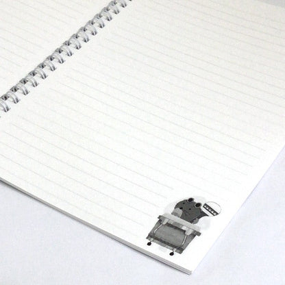 A5 Ring Notebook Kazuaki Yamada "Anne, Petit and Pake" 60 Pages Picture Book Author Animals Musical Instruments Stationery