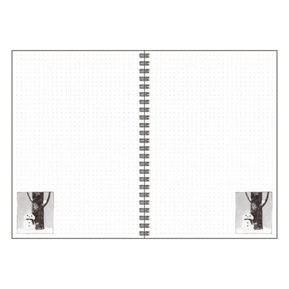 A5 Ring Notebook Kazuaki Yamada "On a Snowy Day I'm a Snowman" 60 Pages Illustrations Picture Book Author Memo Pad Animals Musical Instruments Stationery