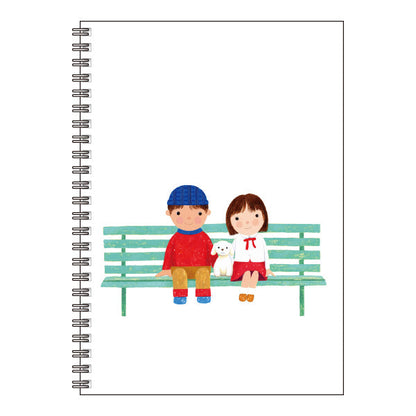 A5 Ring Notebook Kazuaki Yamada "On a Snowy Day I'm a Good Friend" 60 Pages Illustrations Picture Book Author Memo Pad Animals Musical Instruments Stationery