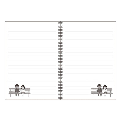A5 Ring Notebook Kazuaki Yamada "On a Snowy Day I'm a Good Friend" 60 Pages Illustrations Picture Book Author Memo Pad Animals Musical Instruments Stationery
