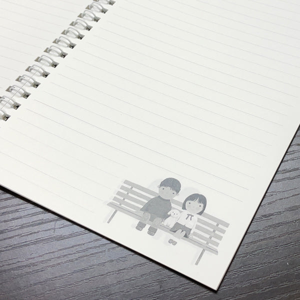 A5 Ring Notebook Kazuaki Yamada "On a Snowy Day I'm a Good Friend" 60 Pages Illustrations Picture Book Author Memo Pad Animals Musical Instruments Stationery