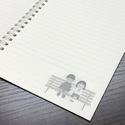 A5 Ring Notebook Kazuaki Yamada "On a Snowy Day I'm a Good Friend" 60 Pages Illustrations Picture Book Author Memo Pad Animals Musical Instruments Stationery