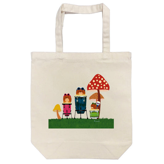 Tote bag Kazuaki Yamada "Anne, Petit and Pake" canvas bag Picture book author Animals Musical instruments
