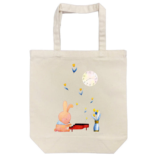 Tote bag Kazuaki Yamada "Longing for the Sky" canvas bag Picture book author Animals Musical instruments