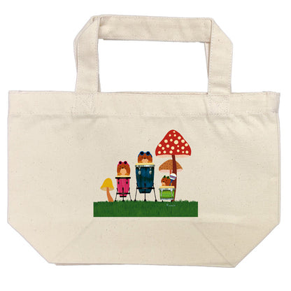 Lunch Tote Yamada Kazuaki "Anne, Petit and Pake" Canvas Bag Picture Book Author Illustration Gift Animal Musical Instrument
