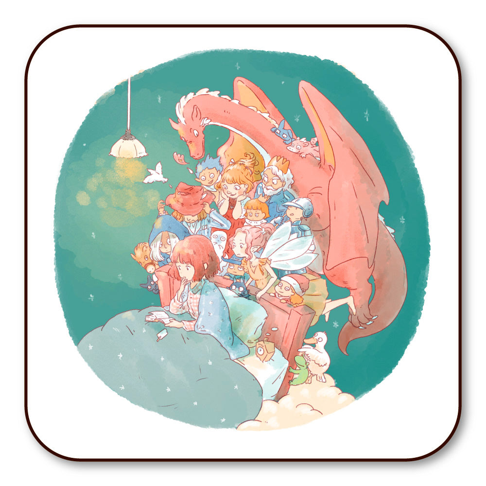 Coaster Kawaimina "I can't wait to see what happens next" 90x90mm Square Kitchenware