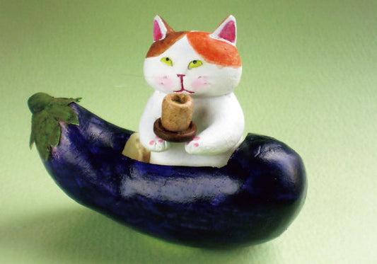 ポストカード 高橋理佐/猫粘土作家「おもてナス」105×150mm 動物 カラー写真