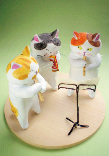 ポストカード 高橋理佐/猫粘土作家「ピューるピューる」105×150mm 動物 カラー写真