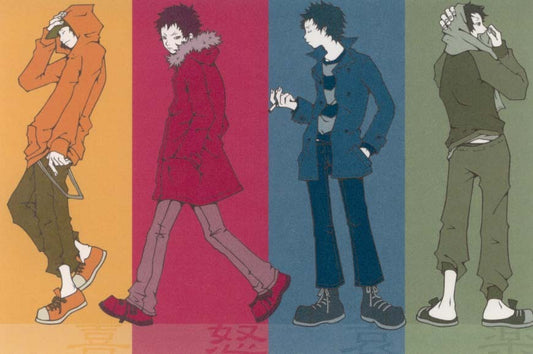 Postcard Wakamatsu Kaori "Joy, Anger, Sorrow, and Pleasure" 100 x 148 mm Illustrator Postcard