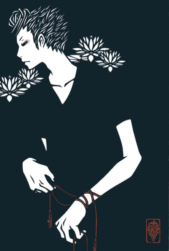 Postcard Wakamatsu Kaori "Male" 100 x 148 mm Illustrator Postcard