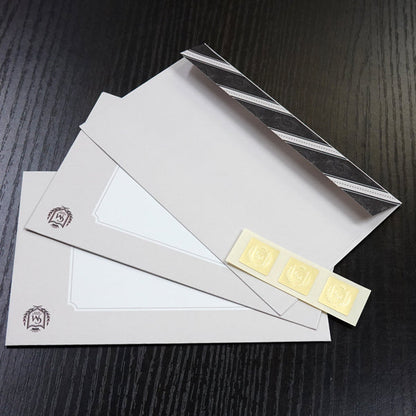 Letter set Wakamatsu Kaori "Man holding a rabbit" illustration Japanese style 6 sheets of letter paper 3 envelopes Letter