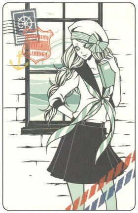 Postcard Wakamatsu Kaori "YOKOHAMA AKARENGA 10th" Size 148 x 95mm Illustrator Postcard Rounded corners