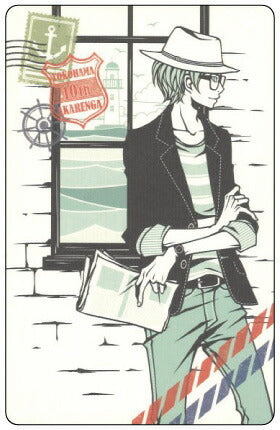 Postcard Wakamatsu Kaori "YOKOHAMA AKARENGA 10th" Size 148 x 95mm Illustrator Postcard Rounded corners
