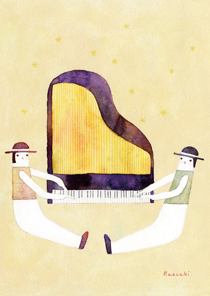 Postcard Kazuaki Yamada "You are there and I am here" 105 x 150 mm Picture book author illustrator Postcard