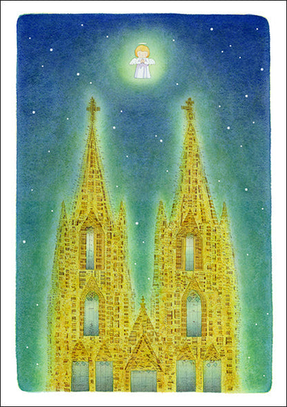 ポストカード クリスマス 山田和明「In Paradisum」105×150mm 絵本作家イラストレーター 郵便はがき