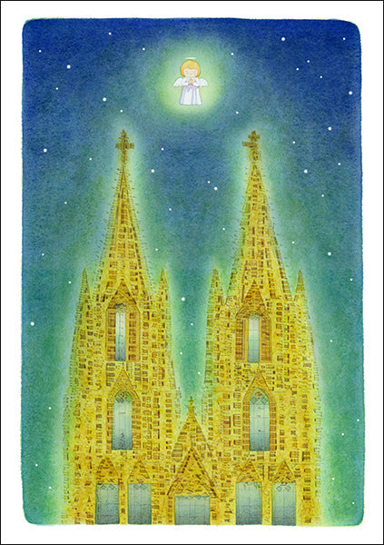 ポストカード クリスマス 山田和明「In Paradisum」105×150mm 絵本作家イラストレーター 郵便はがき