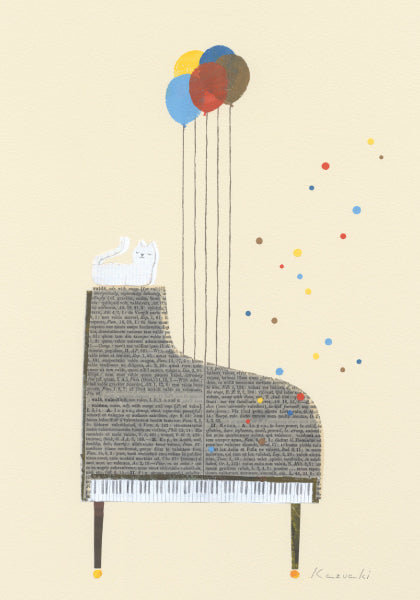 ポストカード 山田和明「Collage of memories」105×150mm 絵本作家イラストレーター 郵便はがき