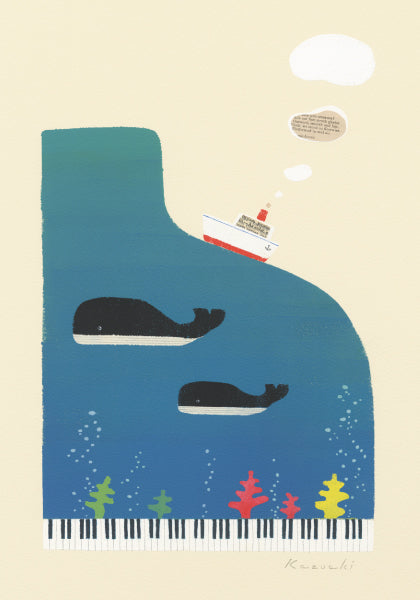 ポストカード 山田和明「Let’s take it slow」105×150mm 絵本作家イラストレーター 郵便はがき