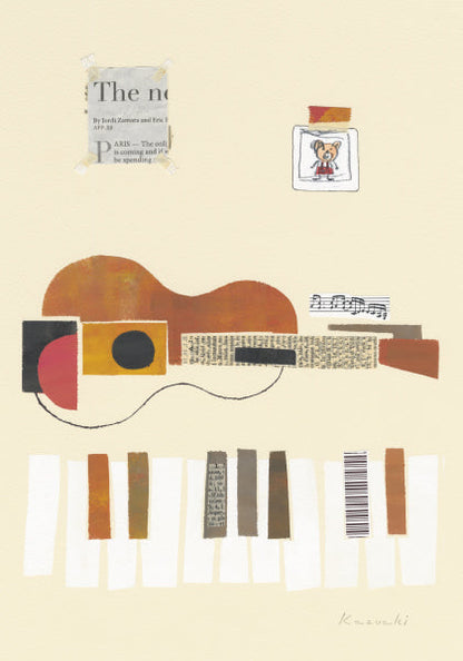 ポストカード 山田和明「Duet」105×150mm 絵本作家イラストレーター 郵便はがき