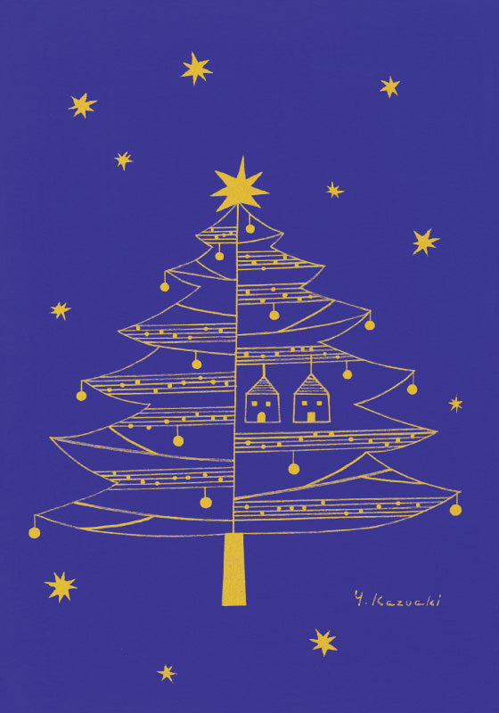 Postcard Kazuaki Yamada "Two Houses" 105 x 150 mm Picture book author and illustrator Postal postcard