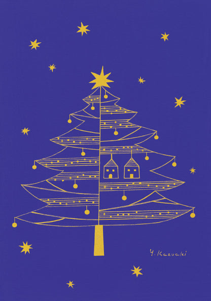 Postcard Kazuaki Yamada "Two Houses" 105 x 150 mm Picture book author and illustrator Postal postcard