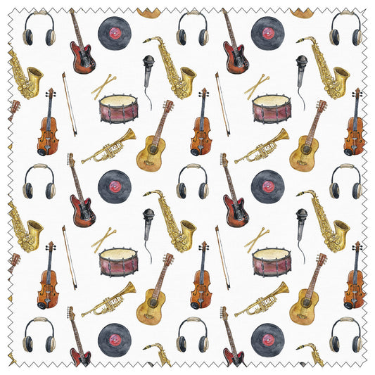 Cleaning cloth, musical instrument pattern, glasses cleaning cloth, cleaner, musical instrument pattern, 100% polyester, original