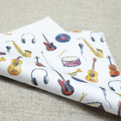 Cleaning cloth, musical instrument pattern, glasses cleaning cloth, cleaner, musical instrument pattern, 100% polyester, original