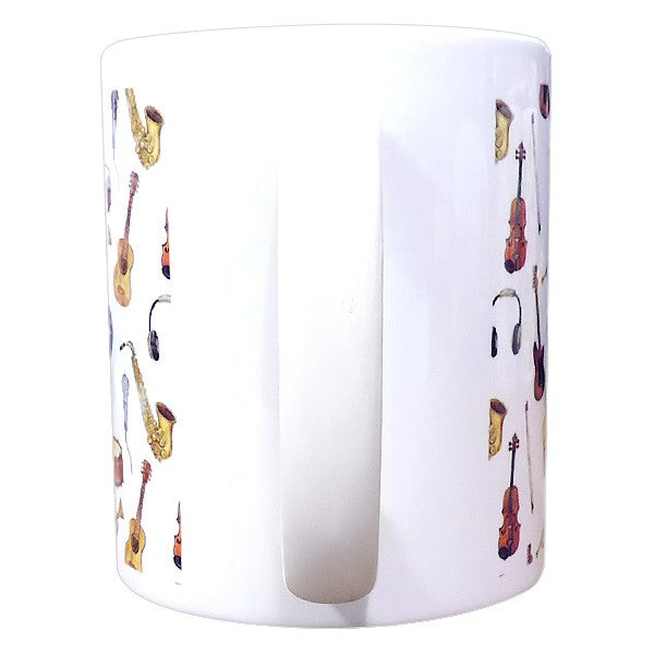 Mug "Musical Instruments Pattern" Music Teacup Original
