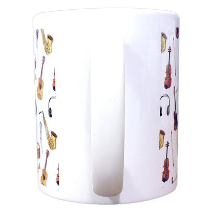 Mug "Musical Instruments Pattern" Music Teacup Original